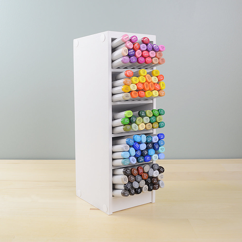 ikea expedit and copic marker storage  Marker storage, Art supplies  storage, Copic markers